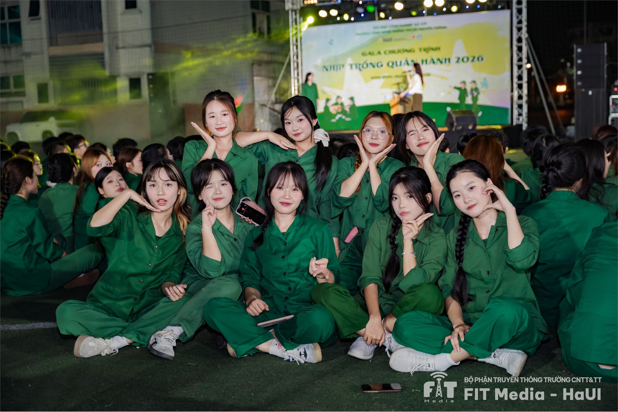 Nhịp trống quân hành 2026 – dấu ấn đẹp trong hành trình tuổi trẻ sinh viên Trường Công nghệ Thông tin và Truyền thông, Đại học Công nghiệp Hà Nội