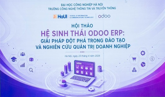 Hội thảo “Hệ sinh thái Odoo ERP – Giải pháp đột phá trong đào tạo và nghiên cứu quản trị doanh nghiệp” diễn ra thành công tại SICT – HaUI