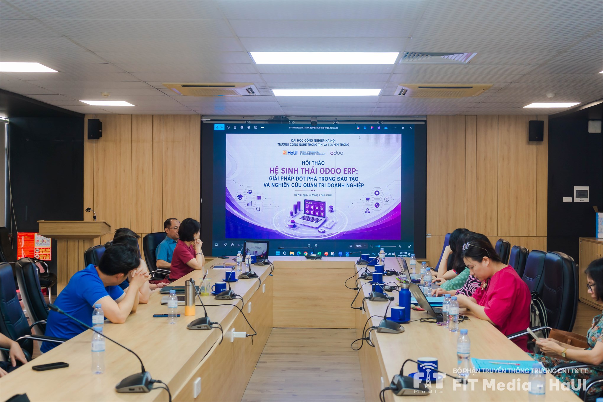 Hội thảo “Hệ sinh thái Odoo ERP – Giải pháp đột phá trong đào tạo và nghiên cứu quản trị doanh nghiệp” diễn ra thành công tại SICT – HaUI