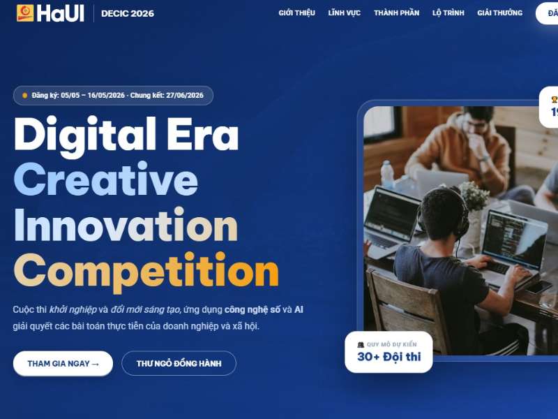 Digital Era Creative Innovation Competition 2026 – Sân chơi sáng tạo công nghệ dành cho sinh viên toàn quốc