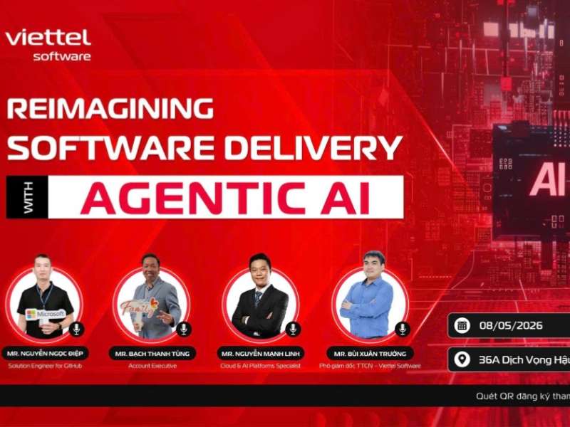 Thông báo tổ chức Talkshow “Tái định hình quy trình phát triển phần mềm với Agentic AI”