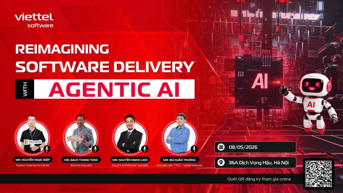 Thông báo tổ chức Talkshow “Tái định hình quy trình phát triển phần mềm với Agentic AI”