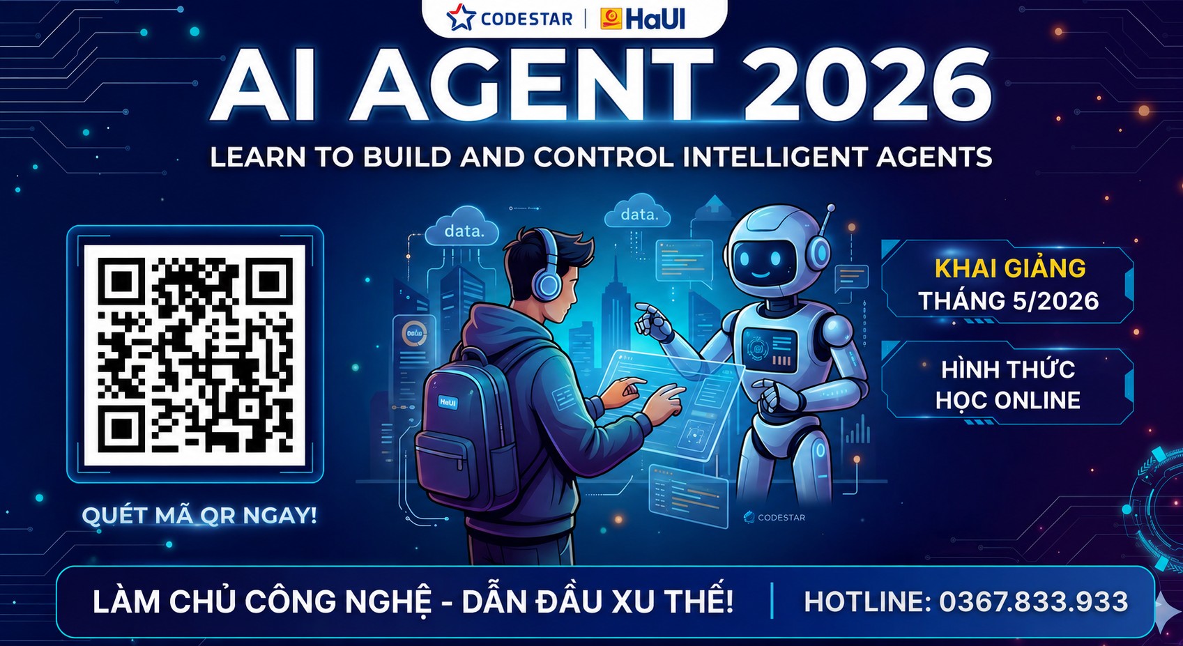 Khóa học “Kỹ thuật AI Agent trong quy trình sản xuất phần mềm”