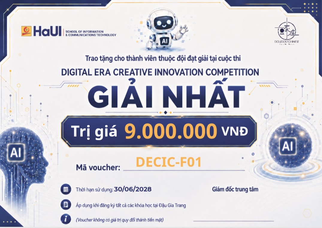 48 giờ cuối cùng đăng ký cuộc thi Digital Era Creative Innovation Competition