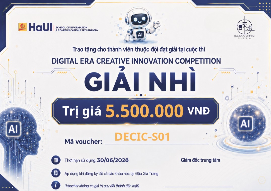 48 giờ cuối cùng đăng ký cuộc thi Digital Era Creative Innovation Competition