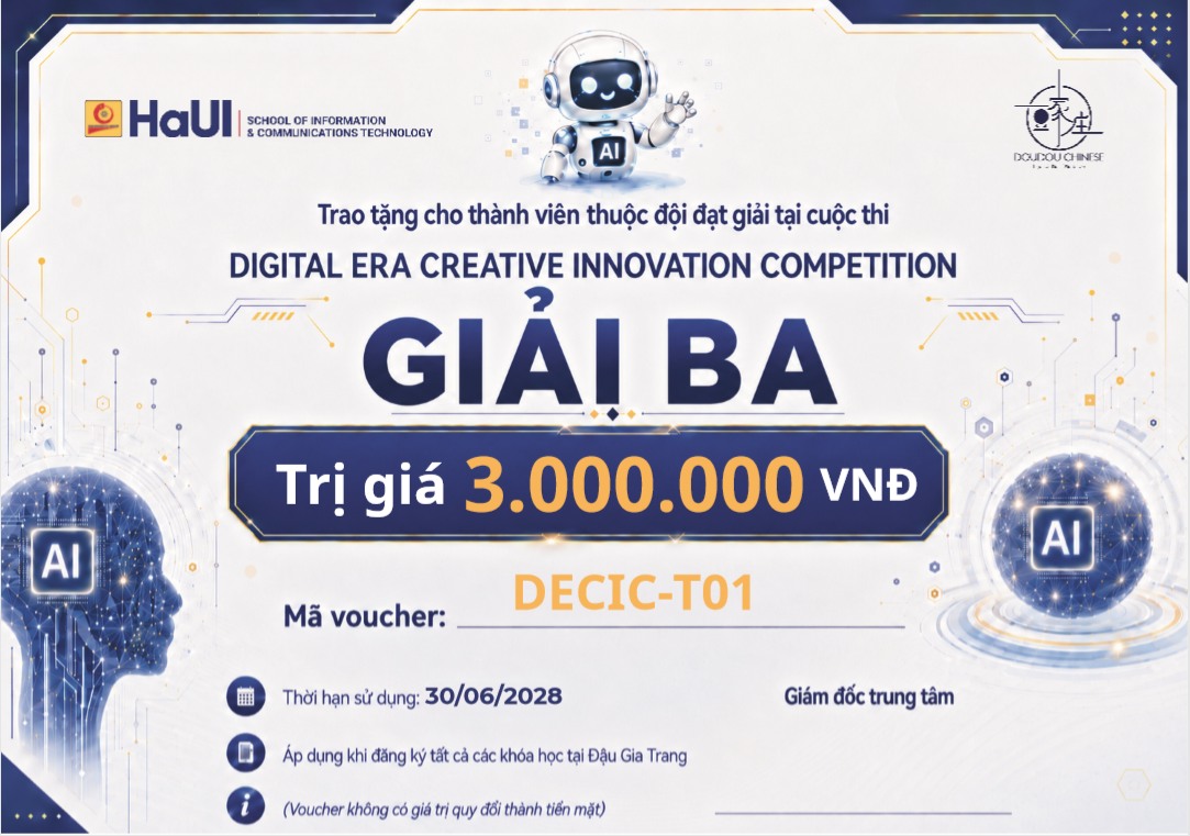 48 giờ cuối cùng đăng ký cuộc thi Digital Era Creative Innovation Competition