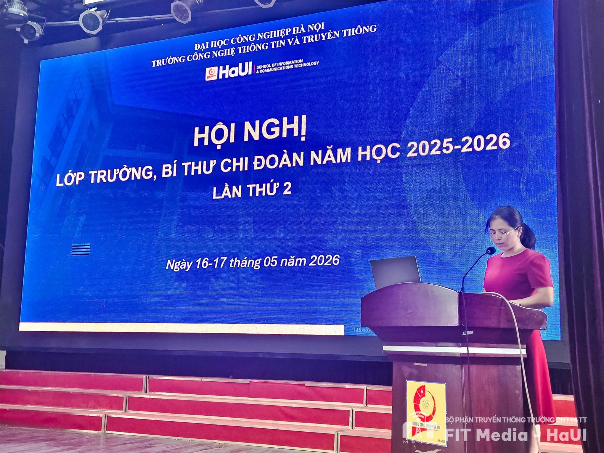 Trường Công nghệ thông tin và Truyền thông tổ chức Hội nghị Lớp trưởng, Bí thư Chi đoàn học kỳ 2 năm học 2025 – 2026