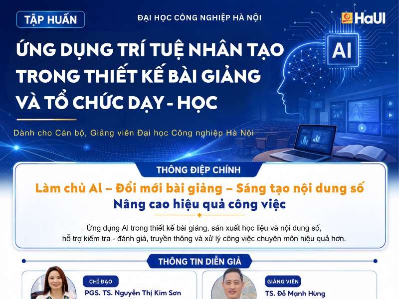Tập huấn “Ứng dụng trí tuệ nhân tạo trong thiết kế bài giảng và tổ chức dạy – học”