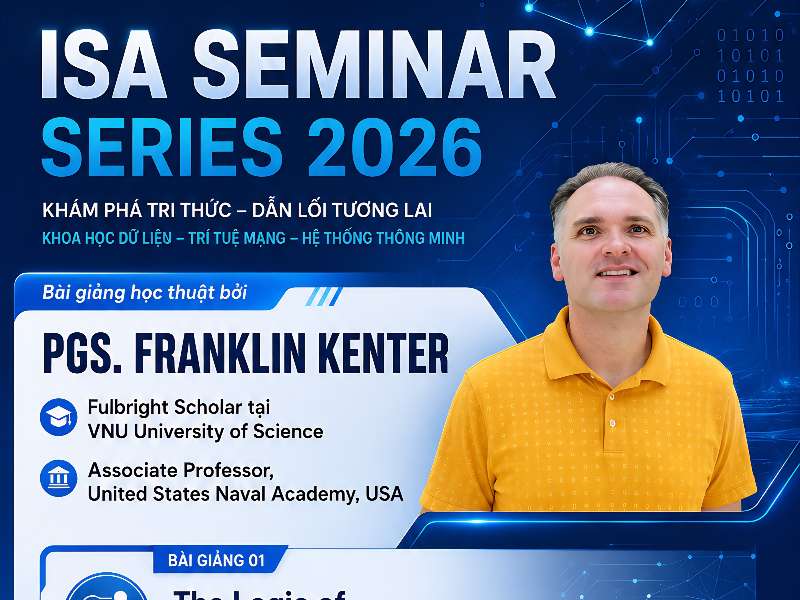 Thông báo seminar học thuật cùng PGS. TS. Franklin Kenter – Fulbright Scholar, United States Naval Academy, Hoa Kỳ