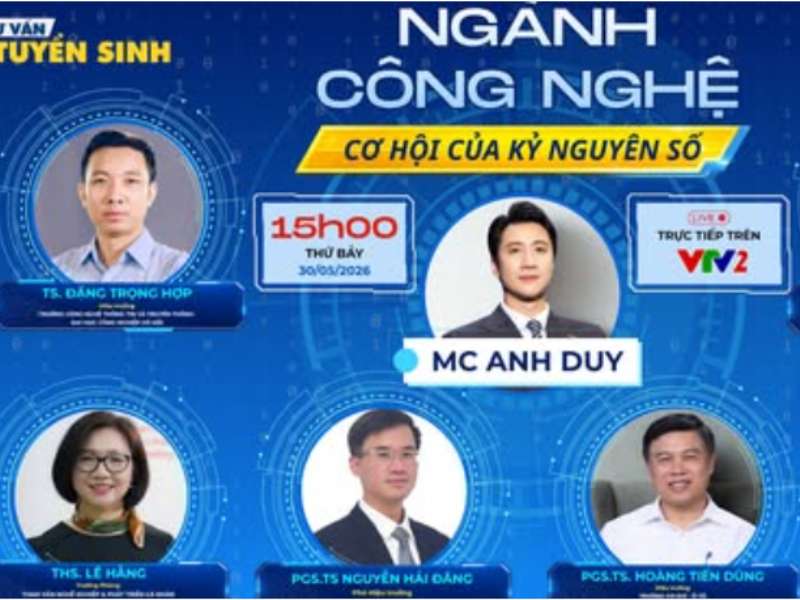Đón xem những chia sẻ của TS. Đặng Trọng Hợp tại chương trình Tư vấn tuyển sinh 2026