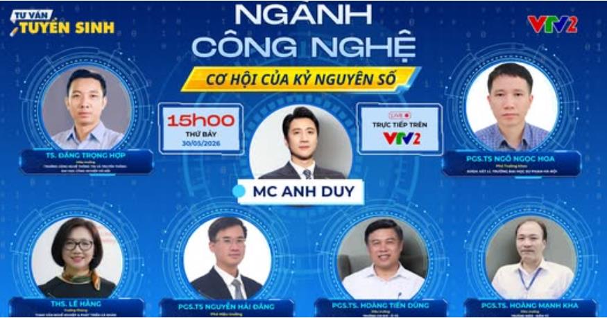 Đón xem những chia sẻ của TS. Đặng Trọng Hợp tại chương trình Tư vấn tuyển sinh 2026