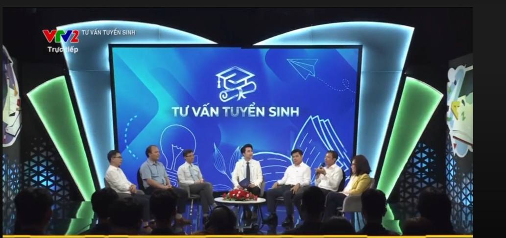 Trường Công nghệ thông tin và Truyền thông – Đại học Công nghiệp Hà Nội tham gia tư vấn tuyển sinh trên sóng VTV2