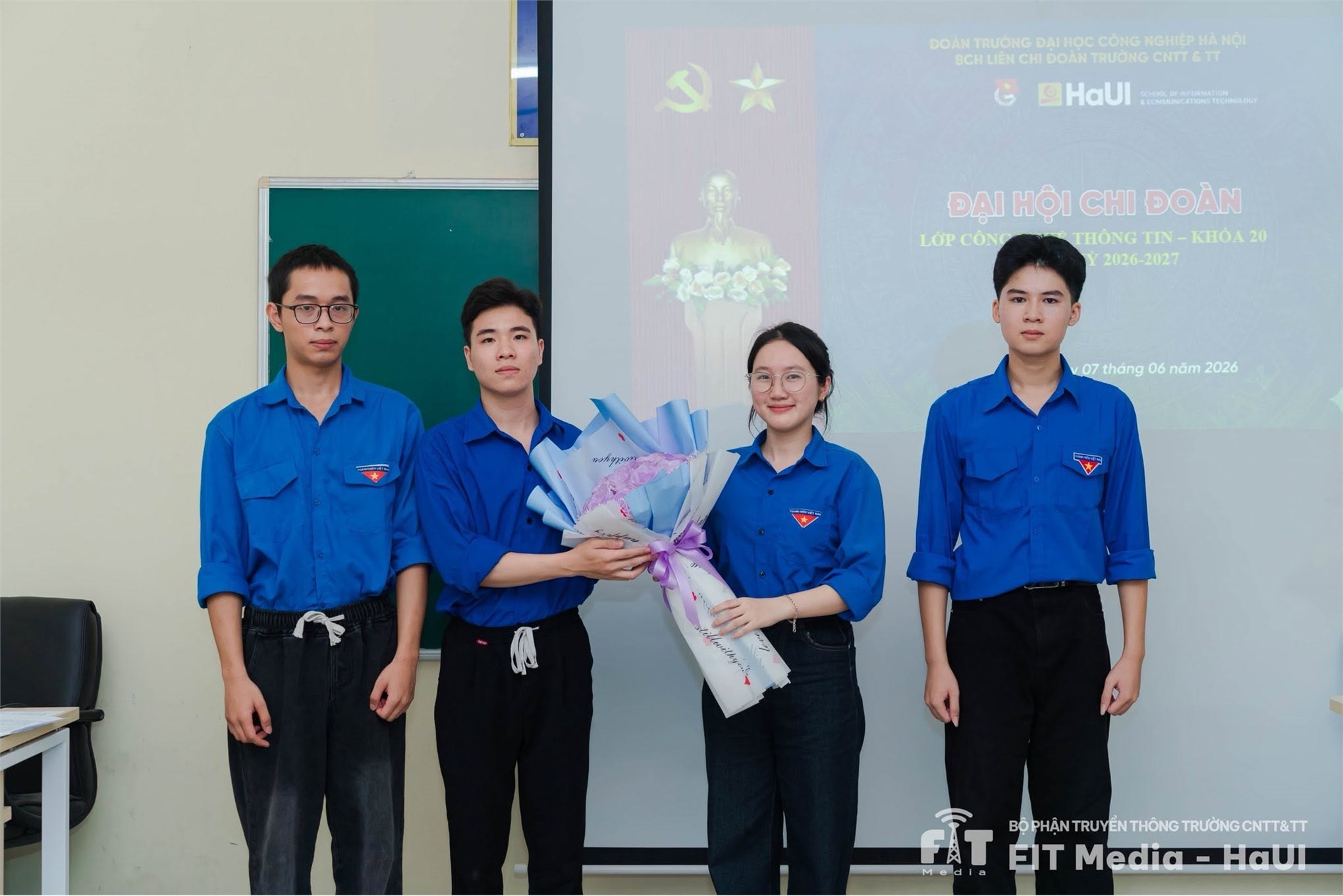 Đại hội Chi đoàn khóa K20 Trường Công nghệ Thông tin và Truyền thông - Phát huy tinh thần đoàn kết, sáng tạo và khát vọng cống hiến của tuổi trẻ