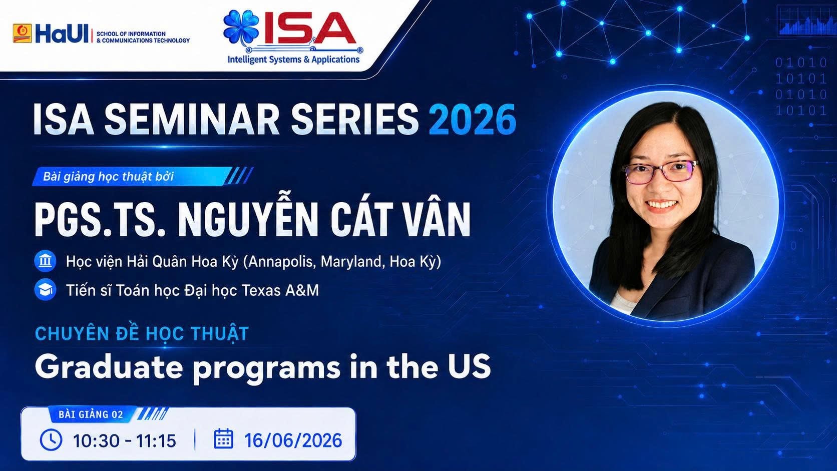 ISA Seminar Series 2026 – Chuỗi bài giảng học thuật quốc tế đã diễn ra thành công tại Trường Công nghệ Thông tin và Truyền thông