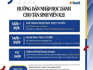 Hướng dẫn nhập học trực tuyến dành cho tân sinh viên năm 2026