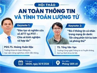 Thông báo tổ chức Hội thảo “An toàn thông tin và tính toán lượng tử”