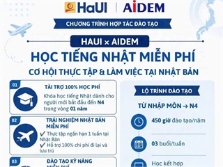 Cơ hội học tiếng Nhật miễn phí, thực tập có lương tại Nhật Bản cùng AIDEM