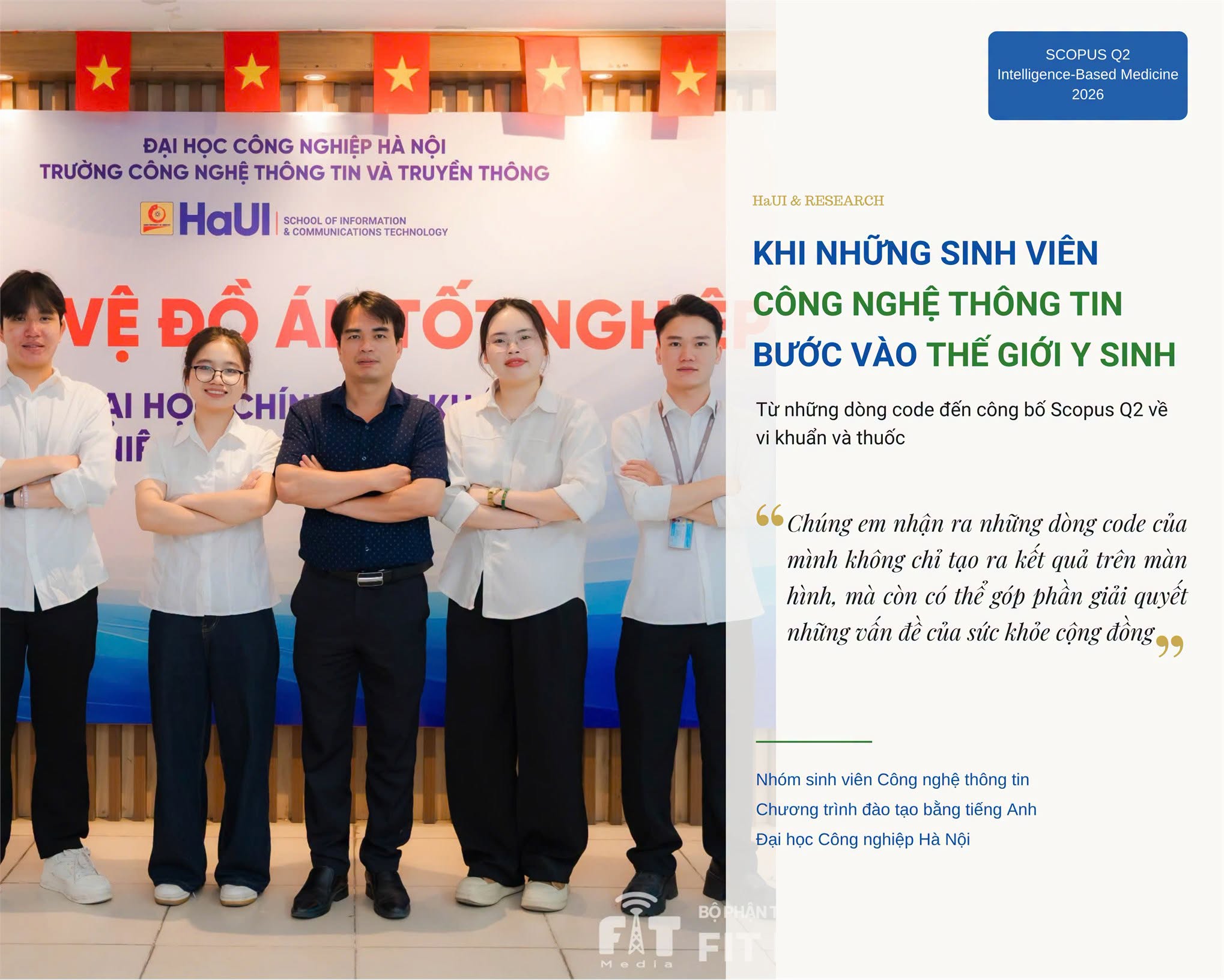 Sinh viên Công nghệ thông tin Đại học Công nghiệp Hà Nội ghi dấu ấn với công bố quốc tế trong lĩnh vực y sinh