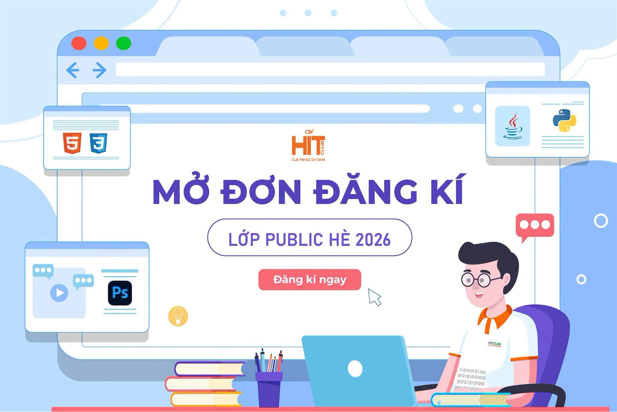 THÔNG BÁO MỞ ĐĂNG KÝ CÁC LỚP PUBLIC HÈ 2026 DÀNH CHO SINH VIÊN ĐẠI HỌC CÔNG NGHIỆP HÀ NỘI