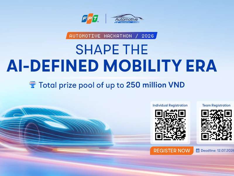 Tham gia Automotive Hackathon 2026 – Sân chơi công nghệ dành cho thế hệ kỹ sư tương lai với tổng giải thưởng lên đến 250 triệu đồng