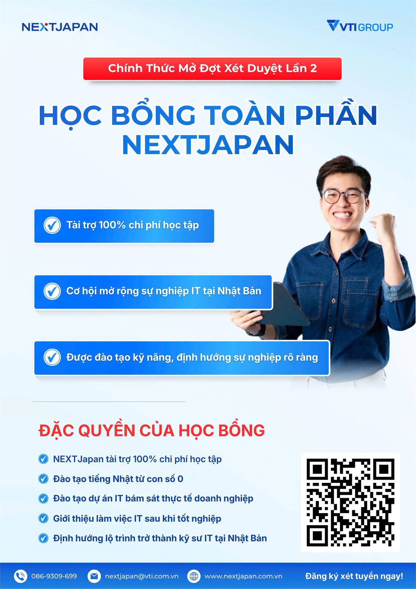 NEXTJapan 2026 – Học bổng toàn phần và cơ hội làm việc tại Nhật Bản dành cho sinh viên Công nghệ thông tin