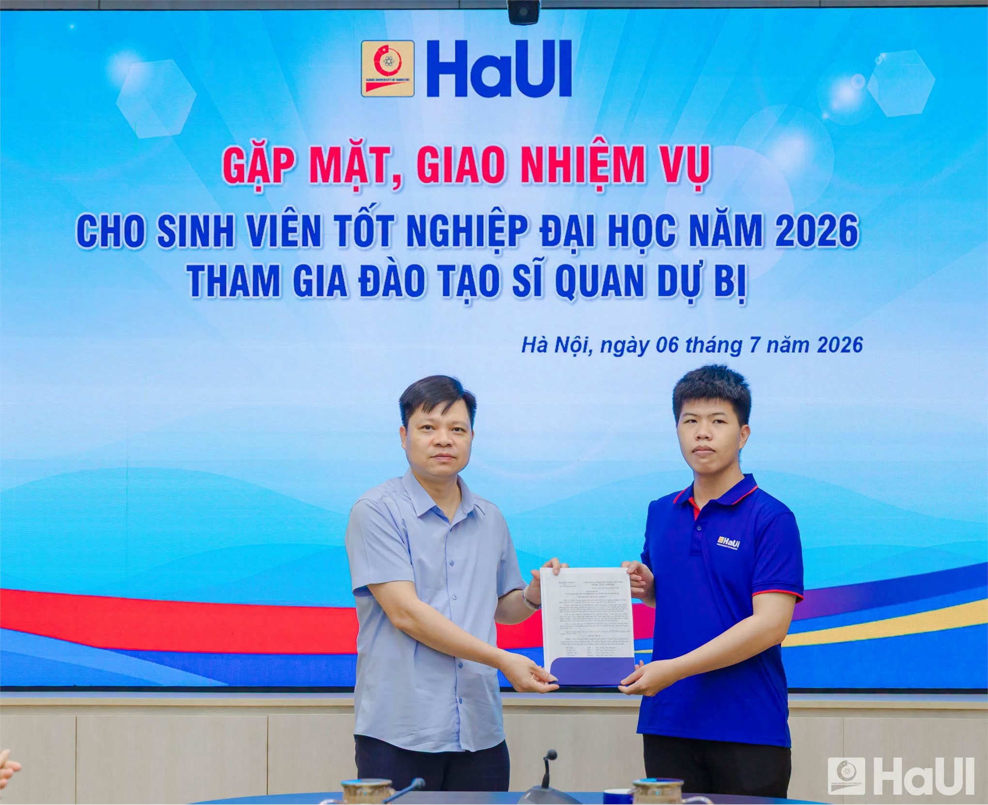 Tự hào Trường Công nghệ thông tin và Truyền thông: 03 sinh viên ưu tú được tuyển chọn tham gia đào tạo Sĩ quan dự bị năm 2026