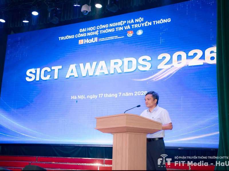 SICT Awards 2026 – Vinh danh những nỗ lực, lan tỏa tinh thần học tập và khát vọng chinh phục của sinh viên Trường Công nghệ thông tin và Truyền thông