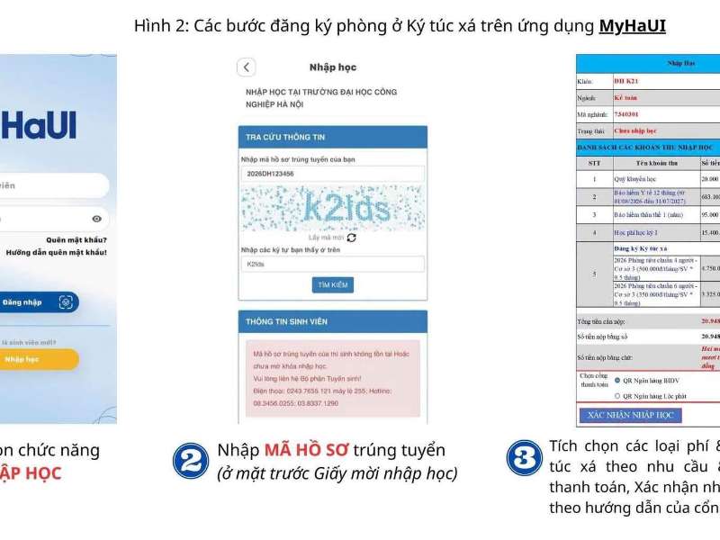 Hướng dẫn đăng ký phòng ở ký túc xá trực tuyến cho tân sinh viên năm học 2026–2027
