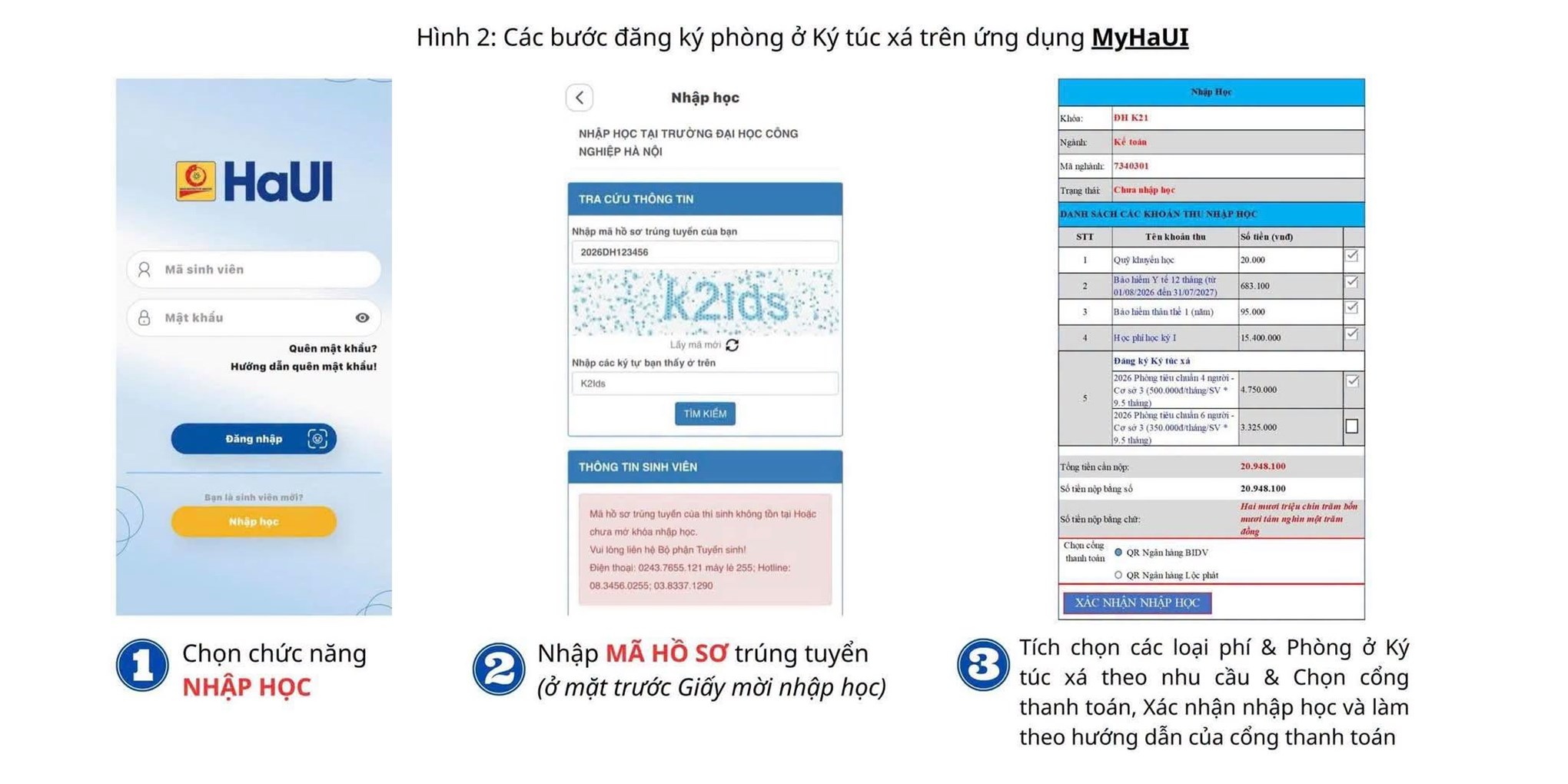 Hướng dẫn đăng ký phòng ở ký túc xá trực tuyến cho tân sinh viên năm học 2026–2027