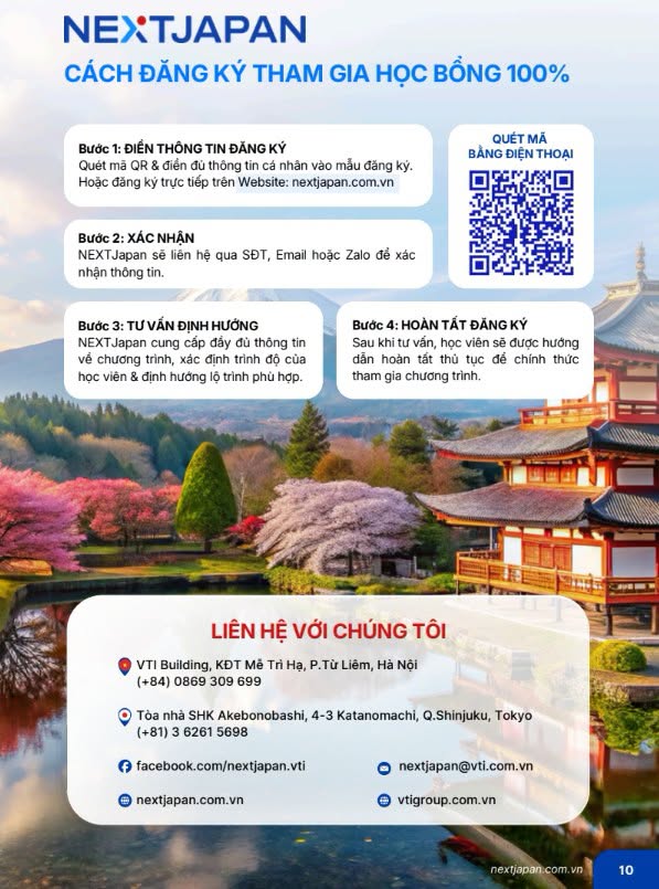 Học bổng 100% NEXTJapan: Lộ trình đào tạo IT và kết nối việc làm tại Nhật Bản dành cho sinh viên SICT