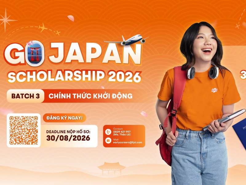 Go Japan Scholarship 2026 – Batch 3 chính thức mở đăng ký
