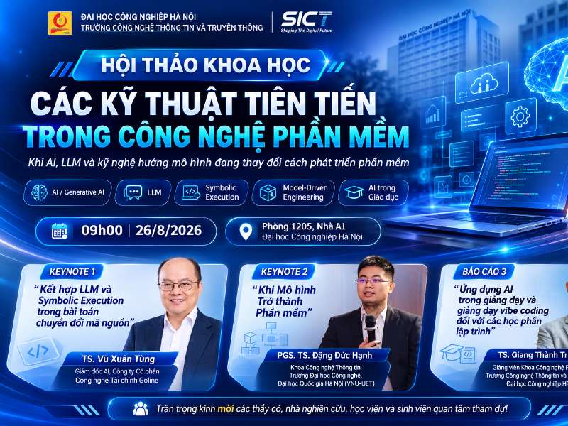 Hội thảo khoa học “Các kỹ thuật tiên tiến trong Công nghệ phần mềm”