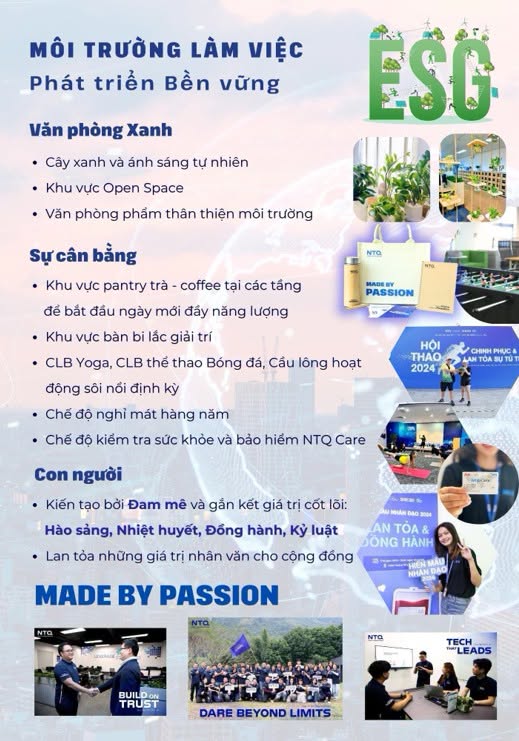 NTQ Solution tuyển dụng thực tập sinh Data Collection – Cơ hội bước vào lĩnh vực AI/Robotics