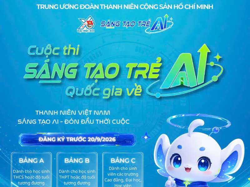 Sinh viên SICT đừng bỏ lỡ cơ hội tham gia Cuộc thi Sáng tạo trẻ quốc gia trong lĩnh vực trí tuệ nhân tạo 2026