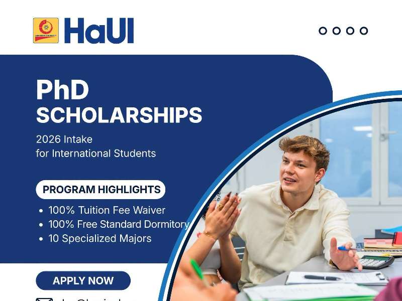 HaUI tuyển sinh và trao 05 học bổng toàn phần dành cho nghiên cứu sinh quốc tế năm 2026