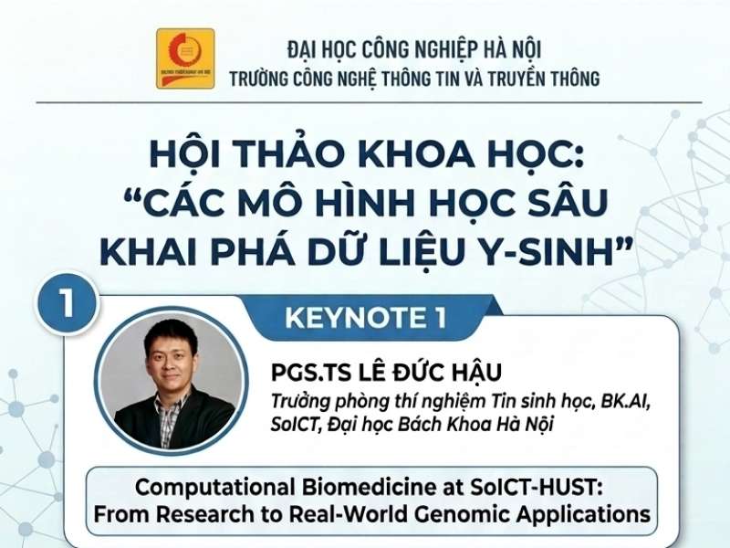 Hội thảo khoa học “Các mô hình học sâu khai phá dữ liệu y-sinh”