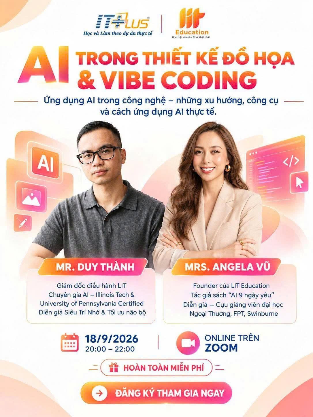 AI trong thiết kế đồ họa và Vibe Coding - Từ ý tưởng đến ứng dụng thực tế