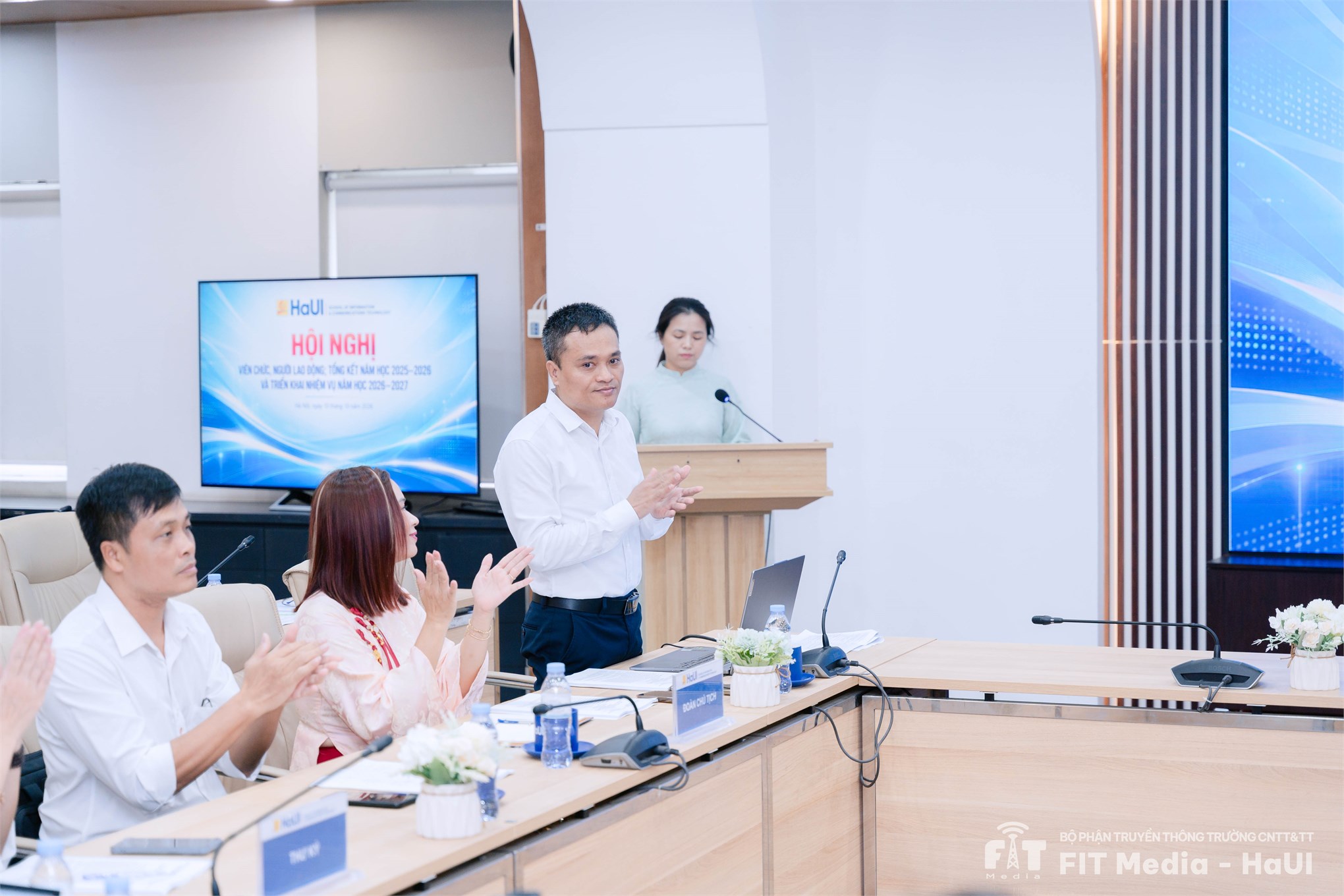 Hội nghị viên chức, người lao động Trường Công nghệ thông tin và Truyền thông năm 2026: Đoàn kết, đổi mới, quyết tâm thực hiện chiến lược phát triển giai đoạn 2026–2030