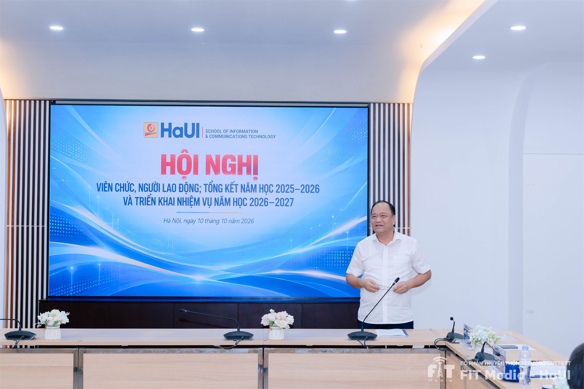 Hội nghị viên chức, người lao động Trường Công nghệ thông tin và Truyền thông năm 2026: Đoàn kết, đổi mới, quyết tâm thực hiện chiến lược phát triển giai đoạn 2026–2030