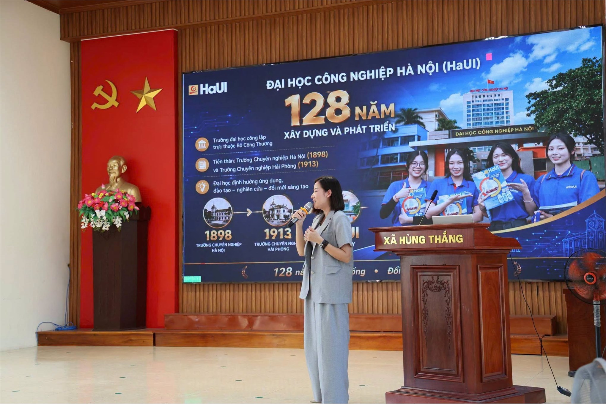 Đại học Công nghiệp Hà Nội đồng hành cùng xã Hùng Thắng nâng cao kỹ năng số, thúc đẩy chuyển đổi số cộng đồng