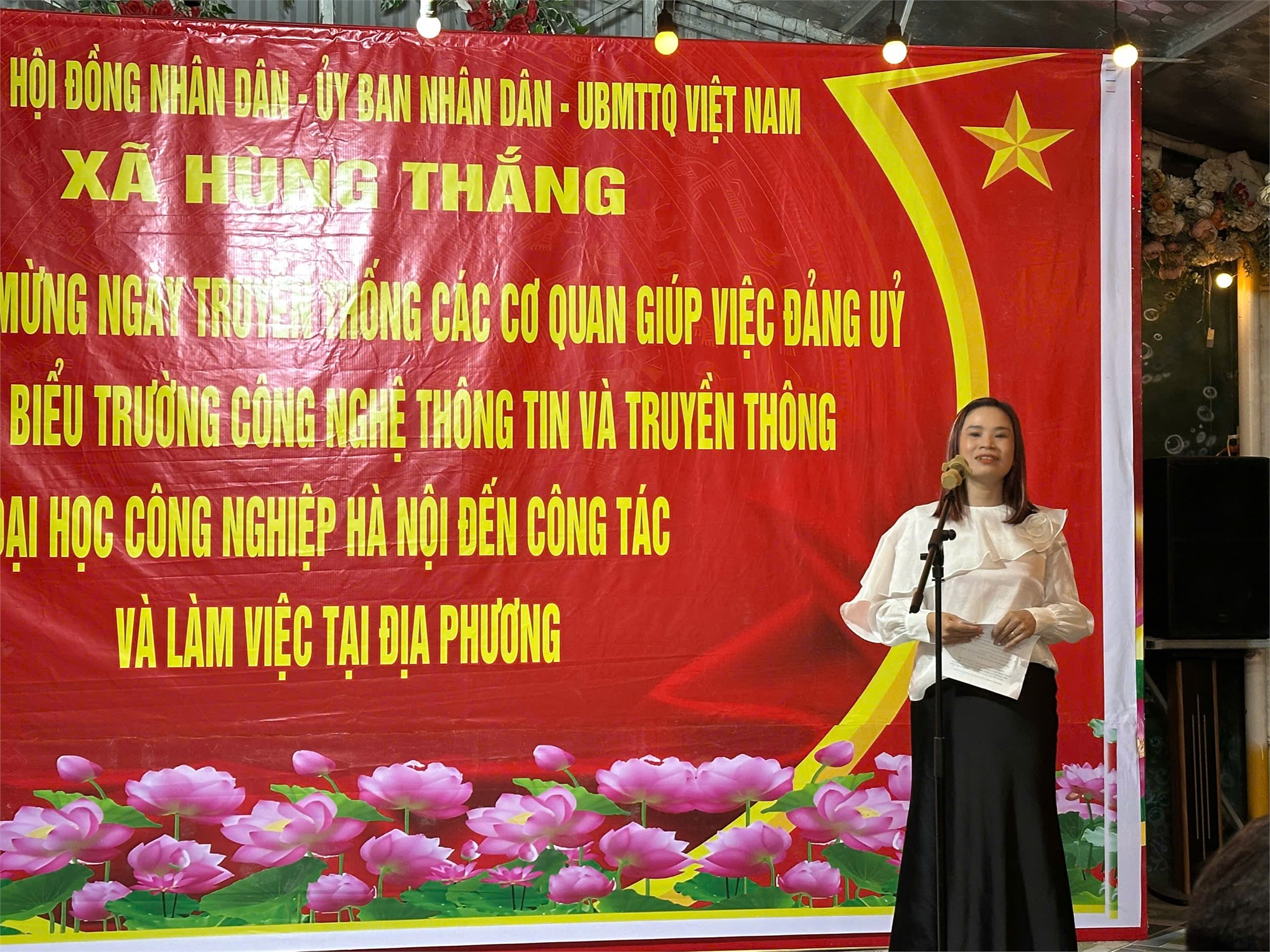 Đại học Công nghiệp Hà Nội đồng hành cùng xã Hùng Thắng nâng cao kỹ năng số, thúc đẩy chuyển đổi số cộng đồng