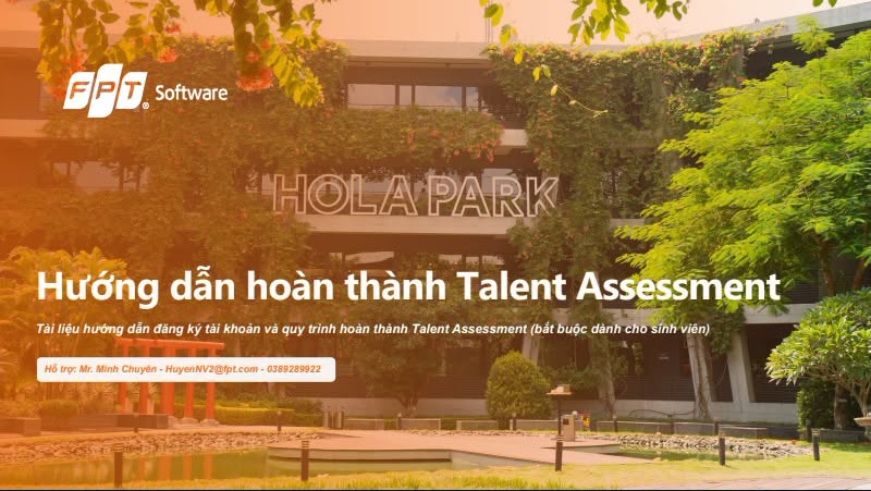 Thông báo tham gia FPT Talent Assessment – Đánh giá năng lực và cơ hội nhận giải thưởng lên đến 100 triệu đồng